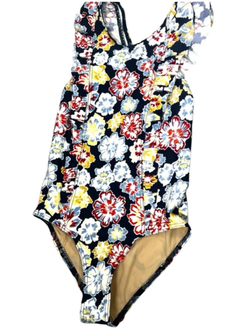 Tanya Taylor Mini Noah Floral One Piece Swimsuit Size L Girls